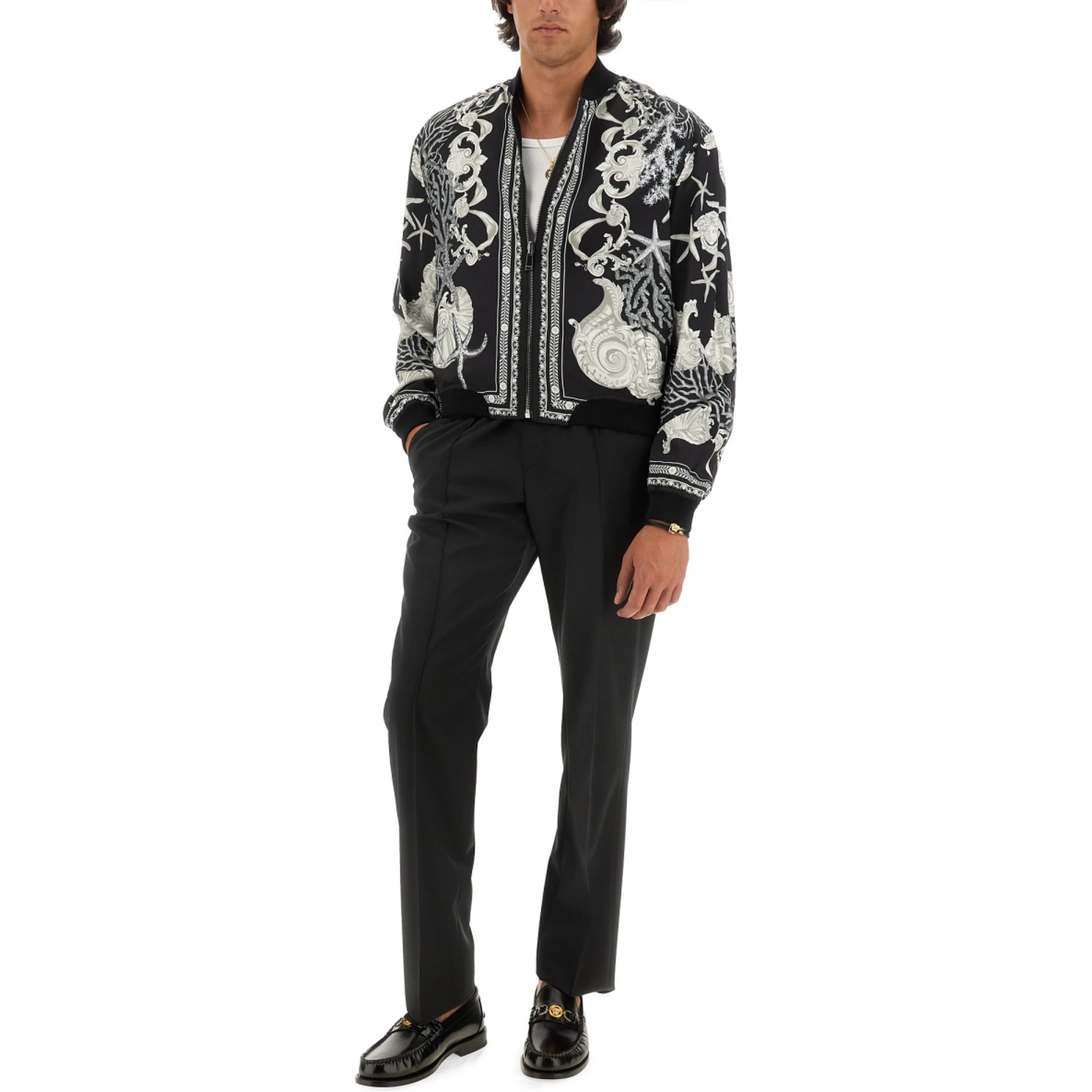 REVERSIBLE BAROQUE SEA JACKET