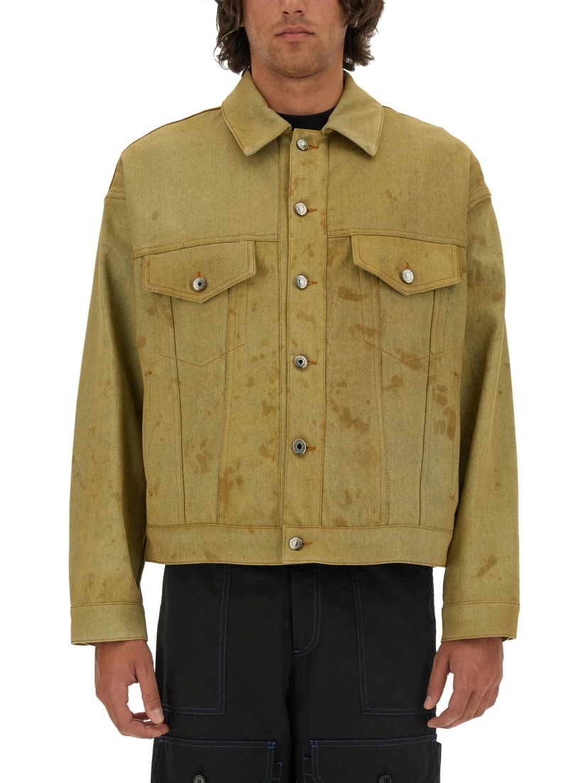DENIM JACKET DYED IN TEA