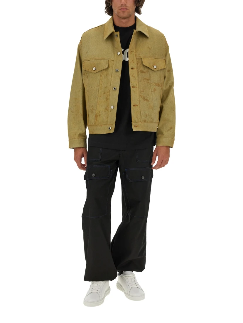 DENIM JACKET DYED IN TEA