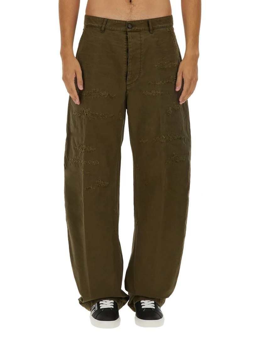RIPPED BIG CHINO PANTS
