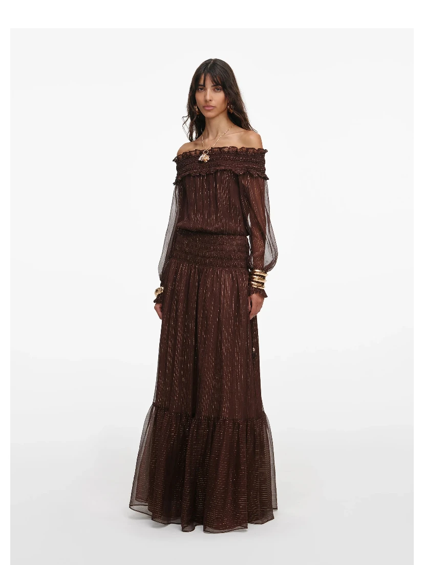 SELF PORTRAIT Dresses Brown