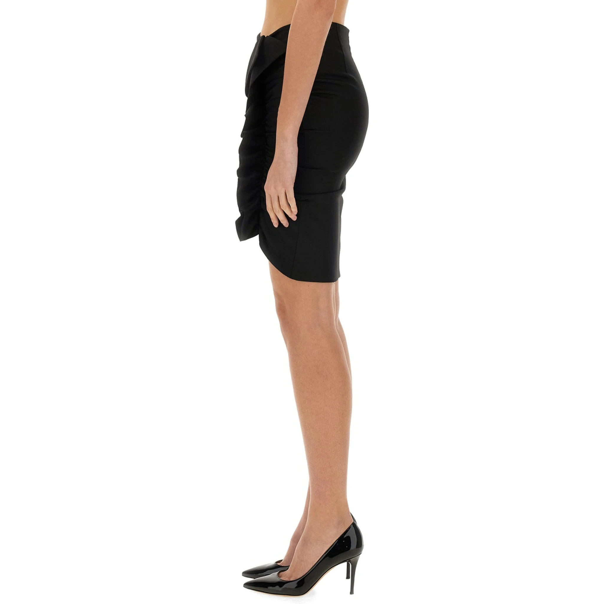 MIDI SKIRT WITH DRAPE