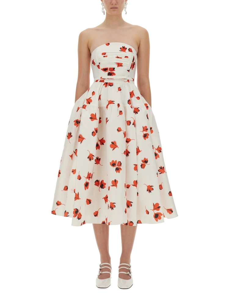 MIDI DRESS WITH FLORAL PRINT