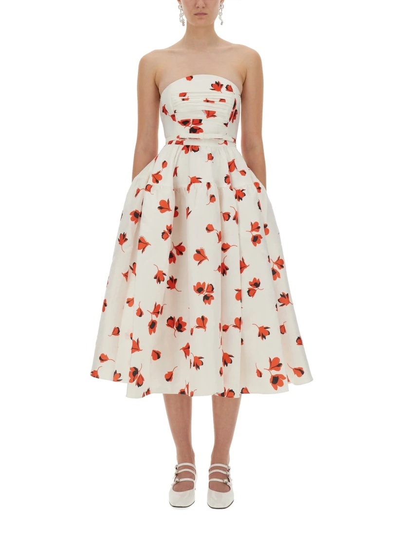 MIDI DRESS WITH FLORAL PRINT