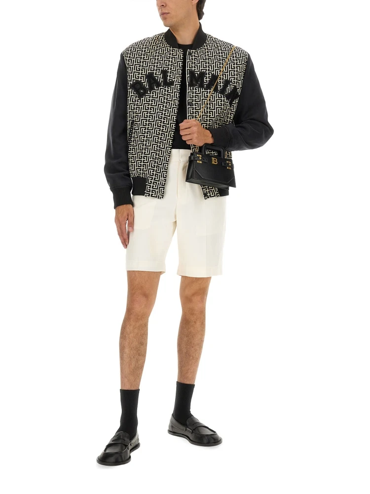MONOGRAMMED VARSITY JACKET WITH PATCHES alternative