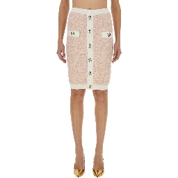 TWEED MIDI SKIRT
