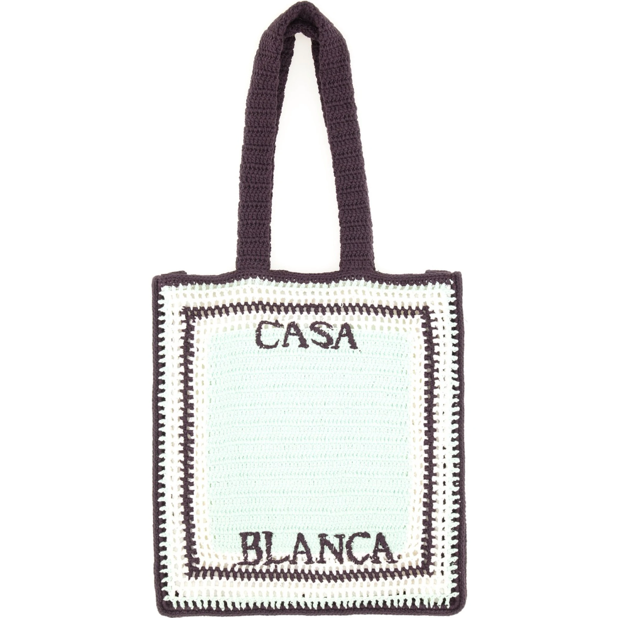 CROCHET BAG WITH LOGO