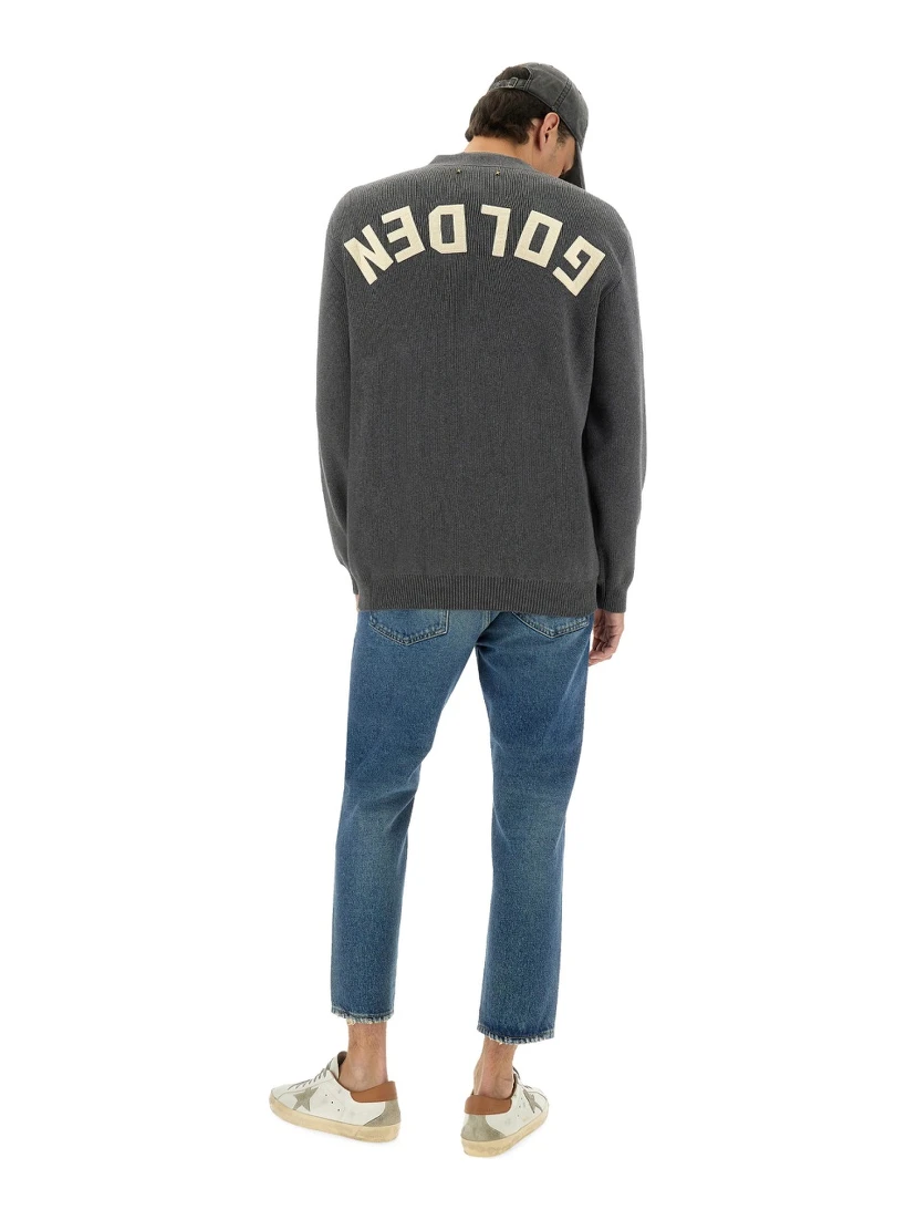 LOGO LAPEL CARDIGAN