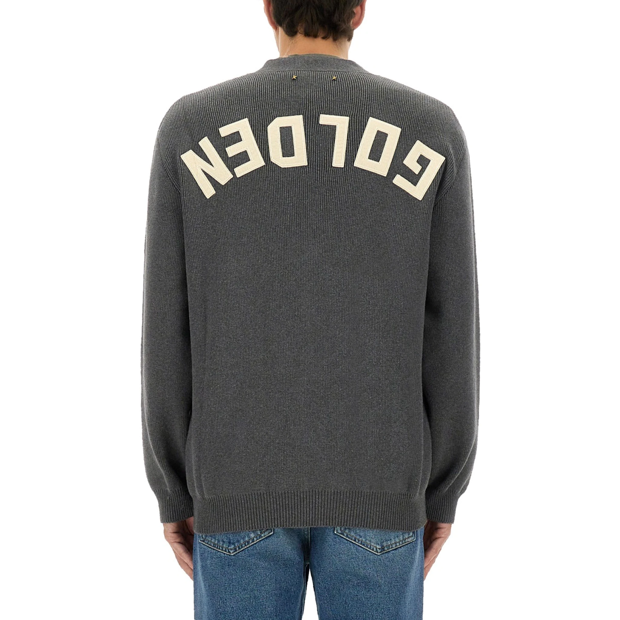 LOGO LAPEL CARDIGAN