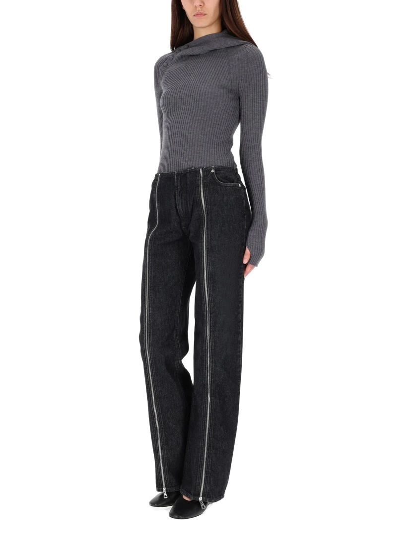 RIBBED WOOL SWEATER