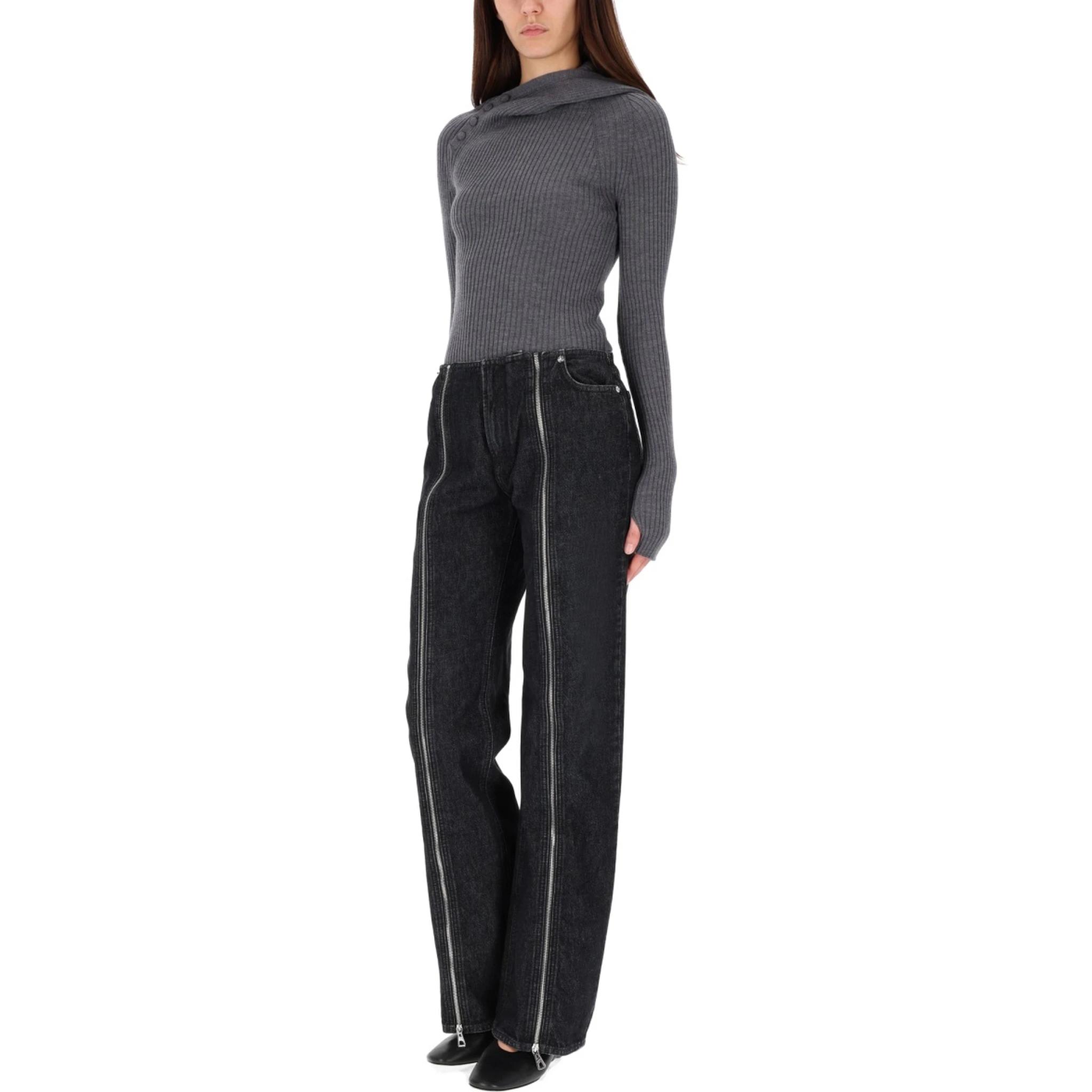 RIBBED WOOL SWEATER