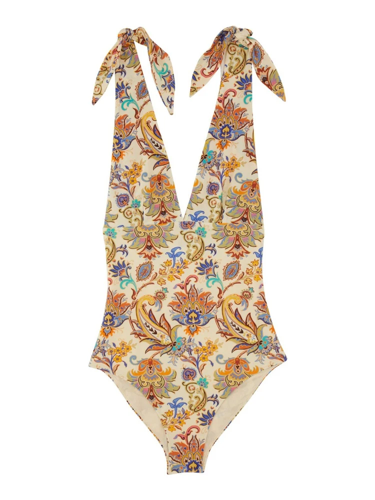 PRINTED ONE-PIECE SWIMSUIT