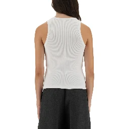 SLIM TANK TOP WITH LOGO PRINT