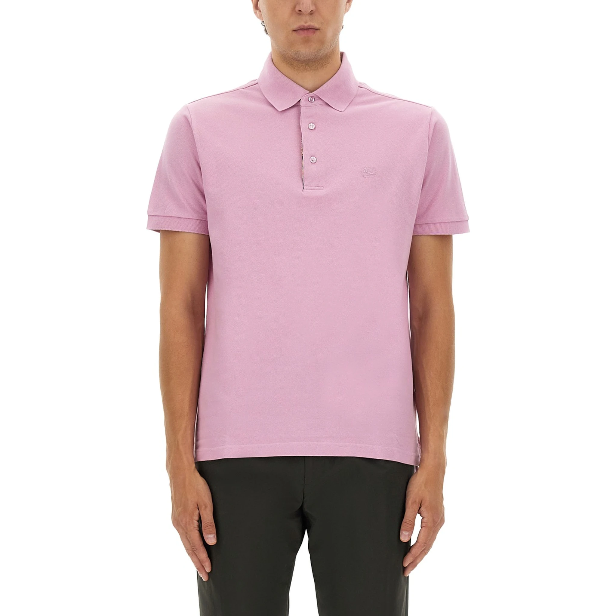 COTTON POLO SHIRT WITH PEGASUS