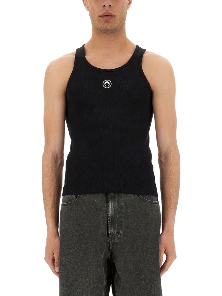 RIBBED TANK TOP WITH MOON LOGO alternative