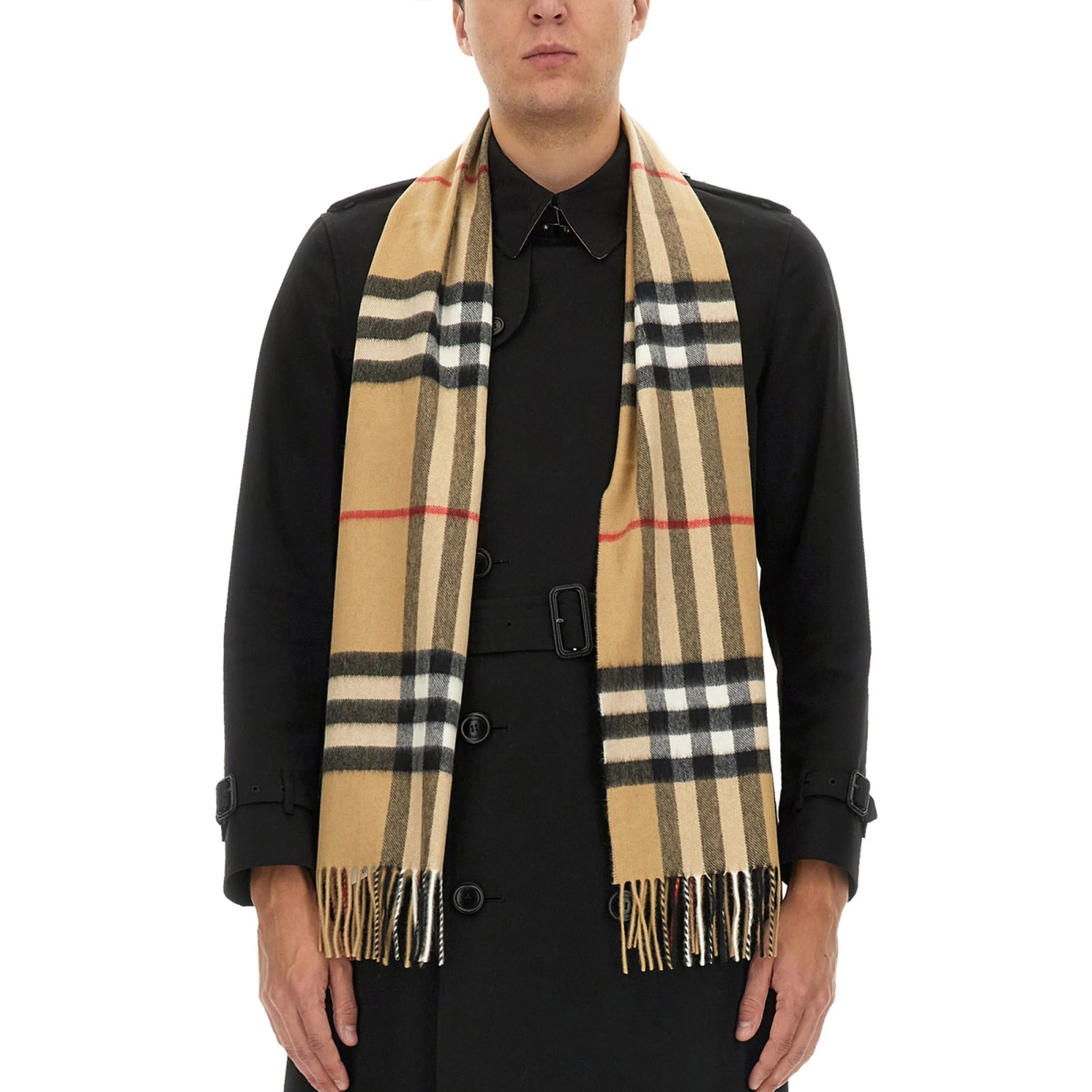 CASHMERE CHECK SCARF