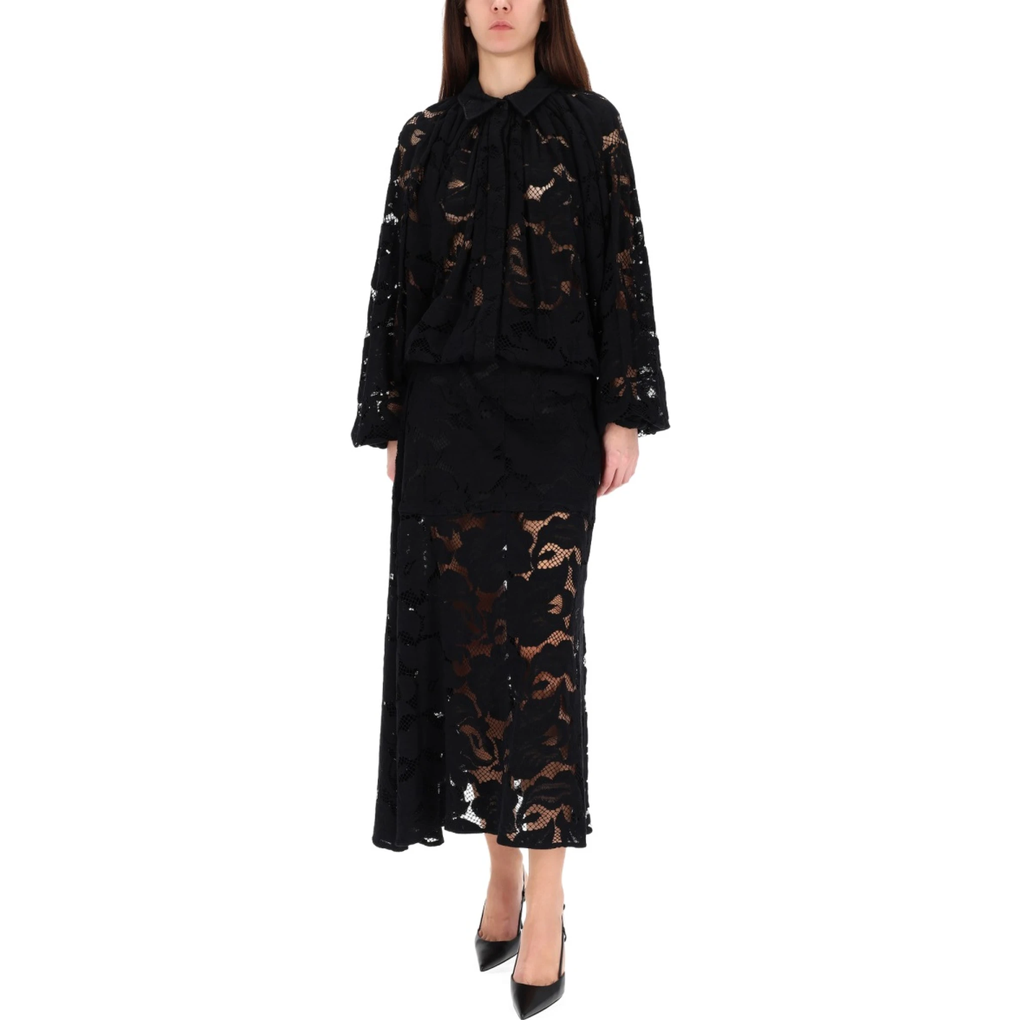 LACE MIDI SKIRT