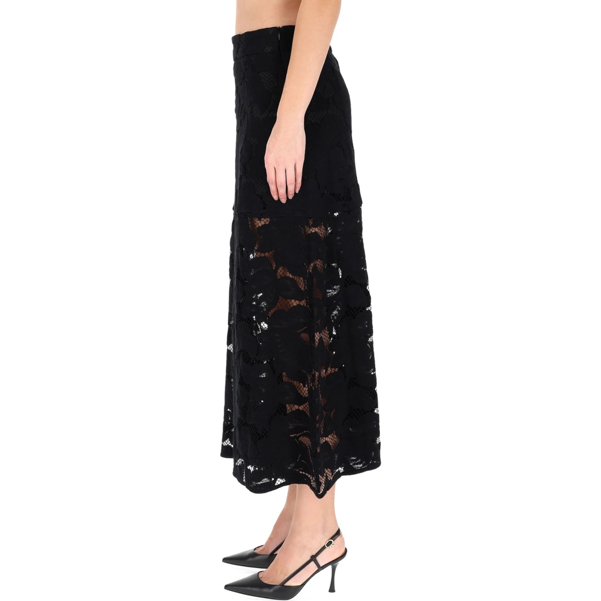 LACE MIDI SKIRT