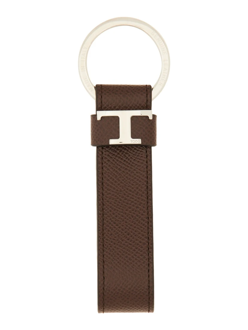 "T TIMELESS" LOGO KEYCHAIN