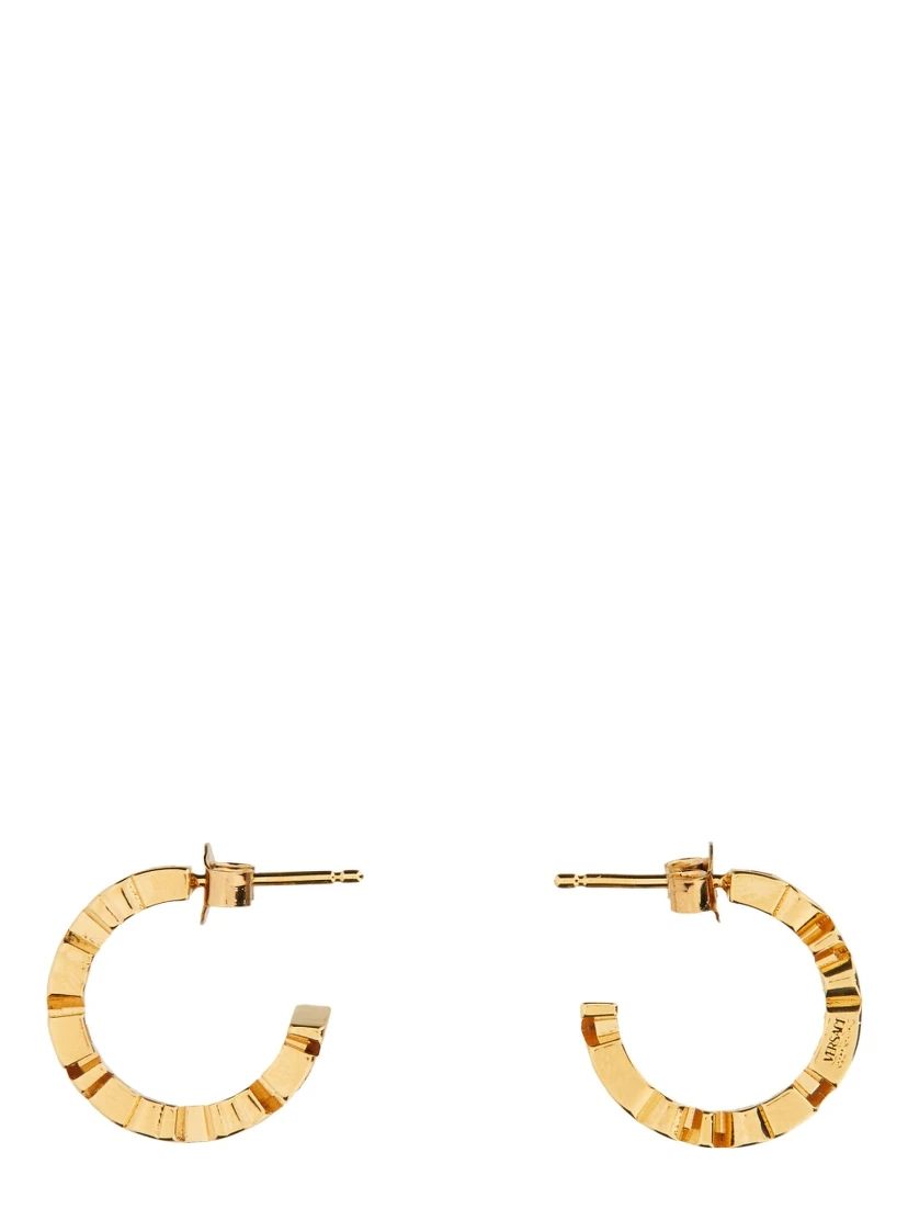LOGO HOOP EARRINGS