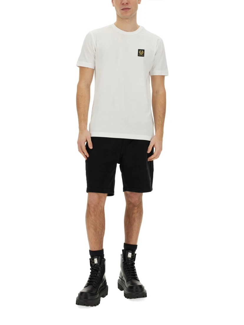 T-SHIRT WITH LOGO PATCH