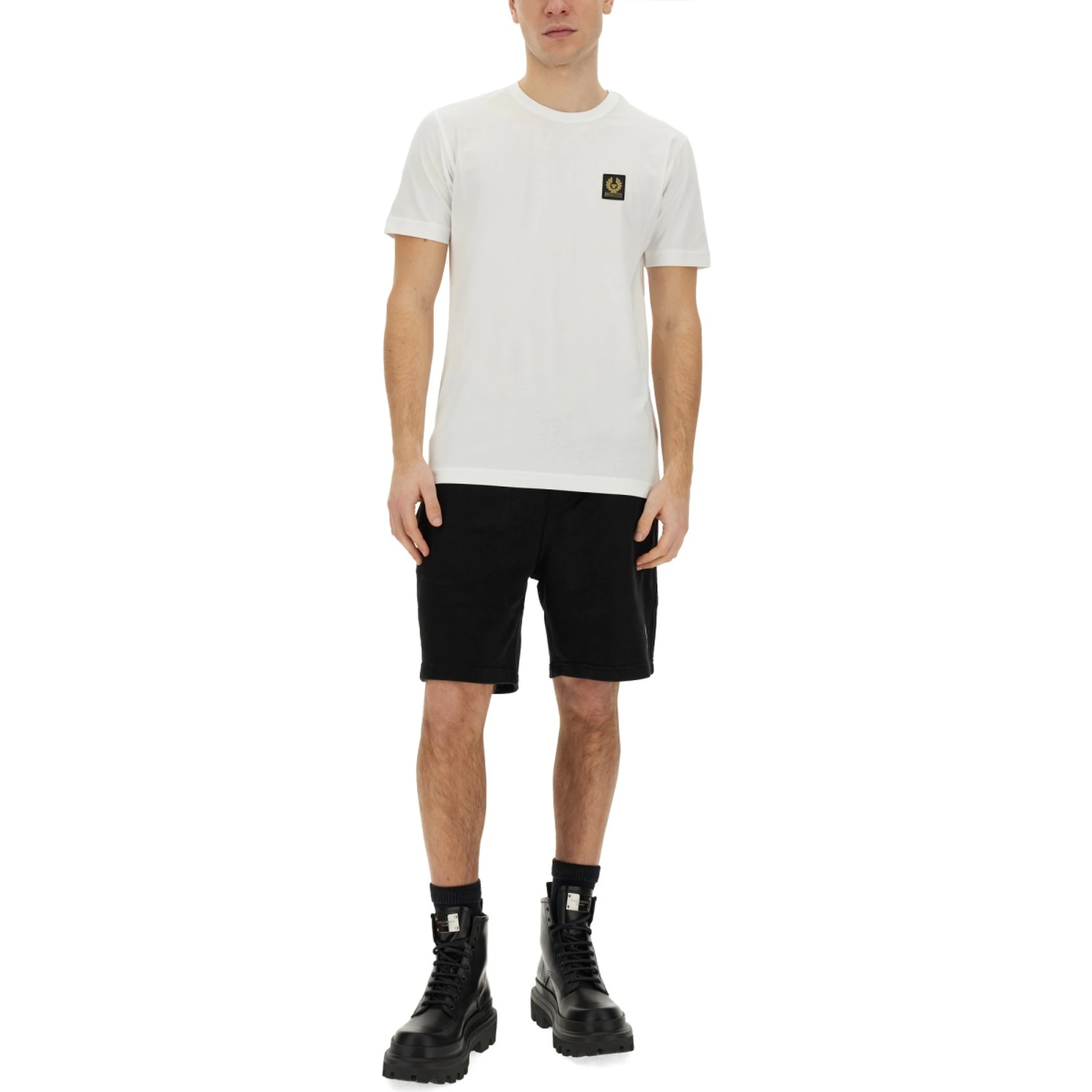 T-SHIRT WITH LOGO PATCH