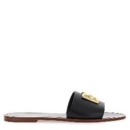LEATHER SLIDE SANDAL