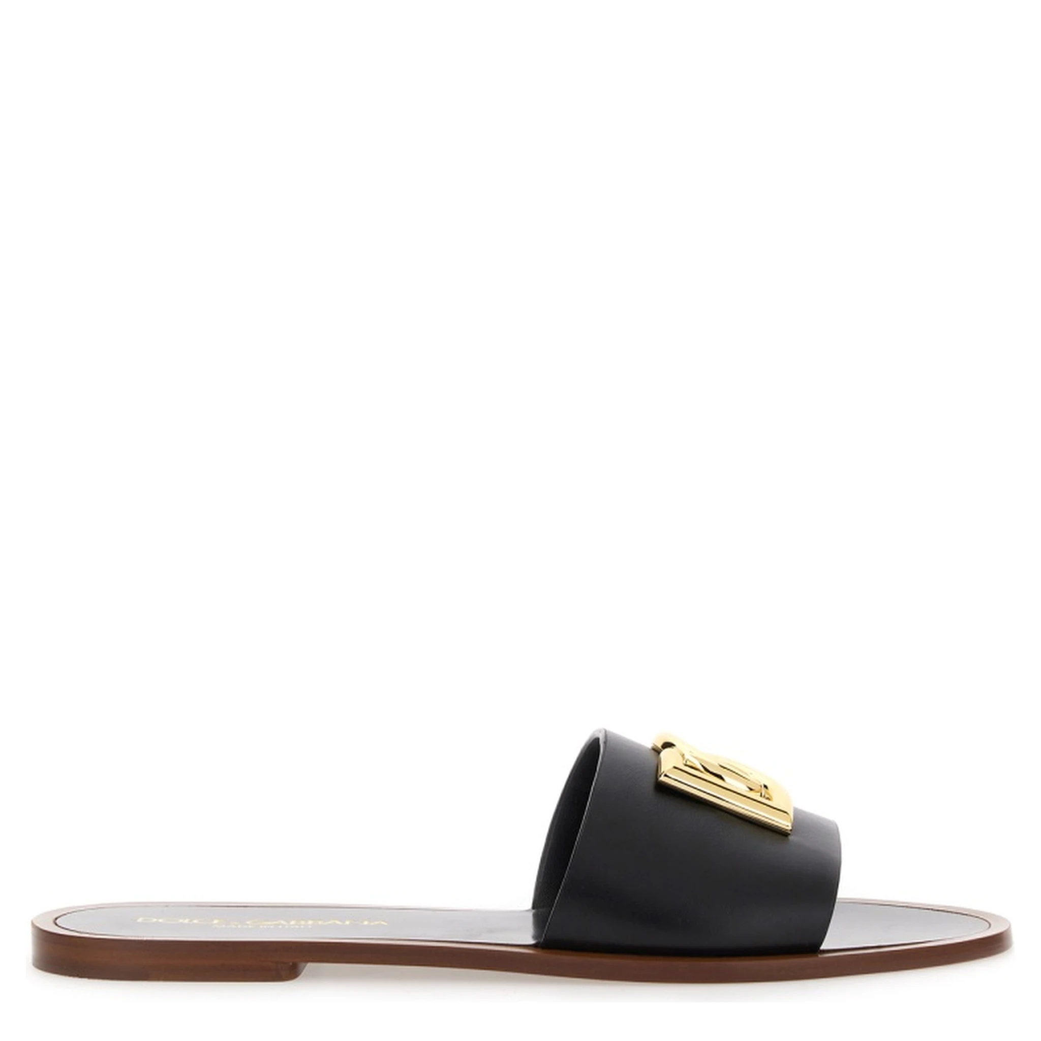 LEATHER SLIDE SANDAL