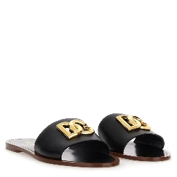 LEATHER SLIDE SANDAL