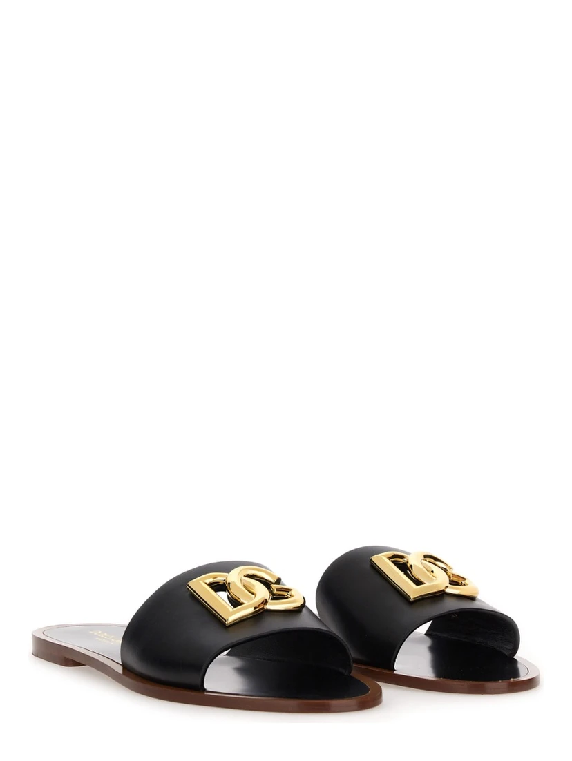 LEATHER SLIDE SANDAL