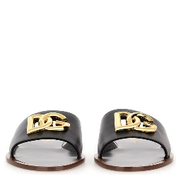 LEATHER SLIDE SANDAL