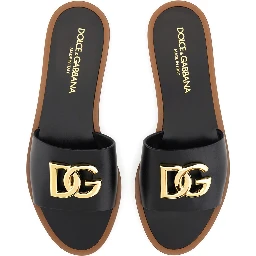 LEATHER SLIDE SANDAL