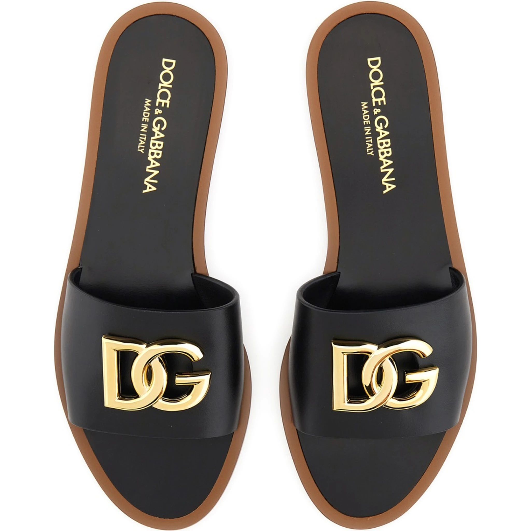 LEATHER SLIDE SANDAL