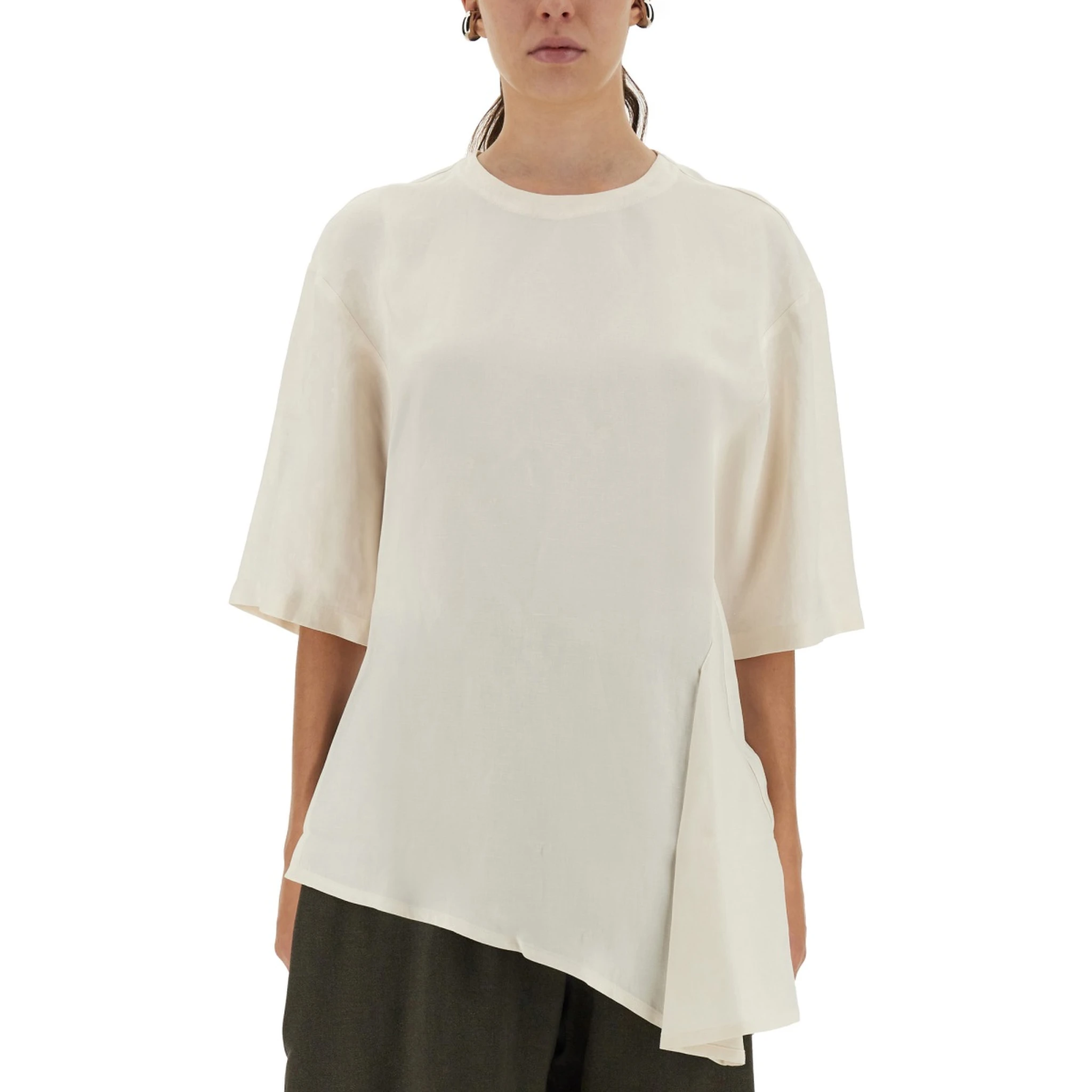 ASYMMETRICAL "VICHY" T-SHIRT