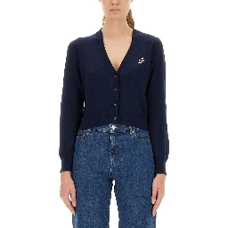 CARDIGAN WITH EMBROIDERED LOGO