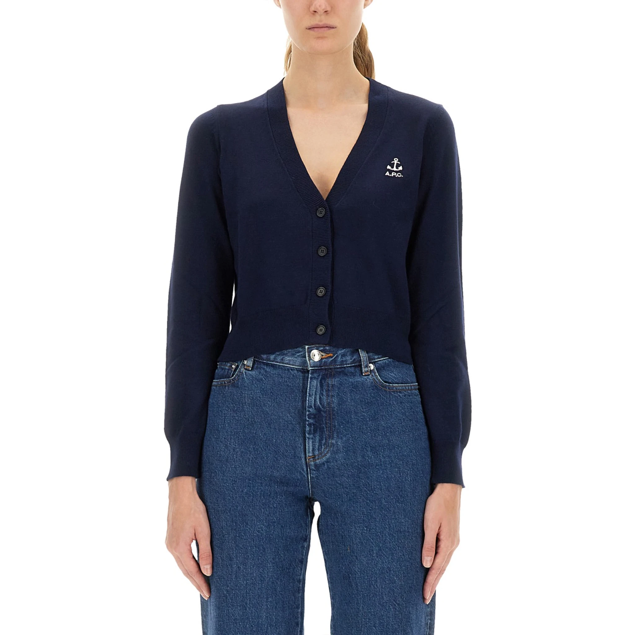CARDIGAN WITH EMBROIDERED LOGO