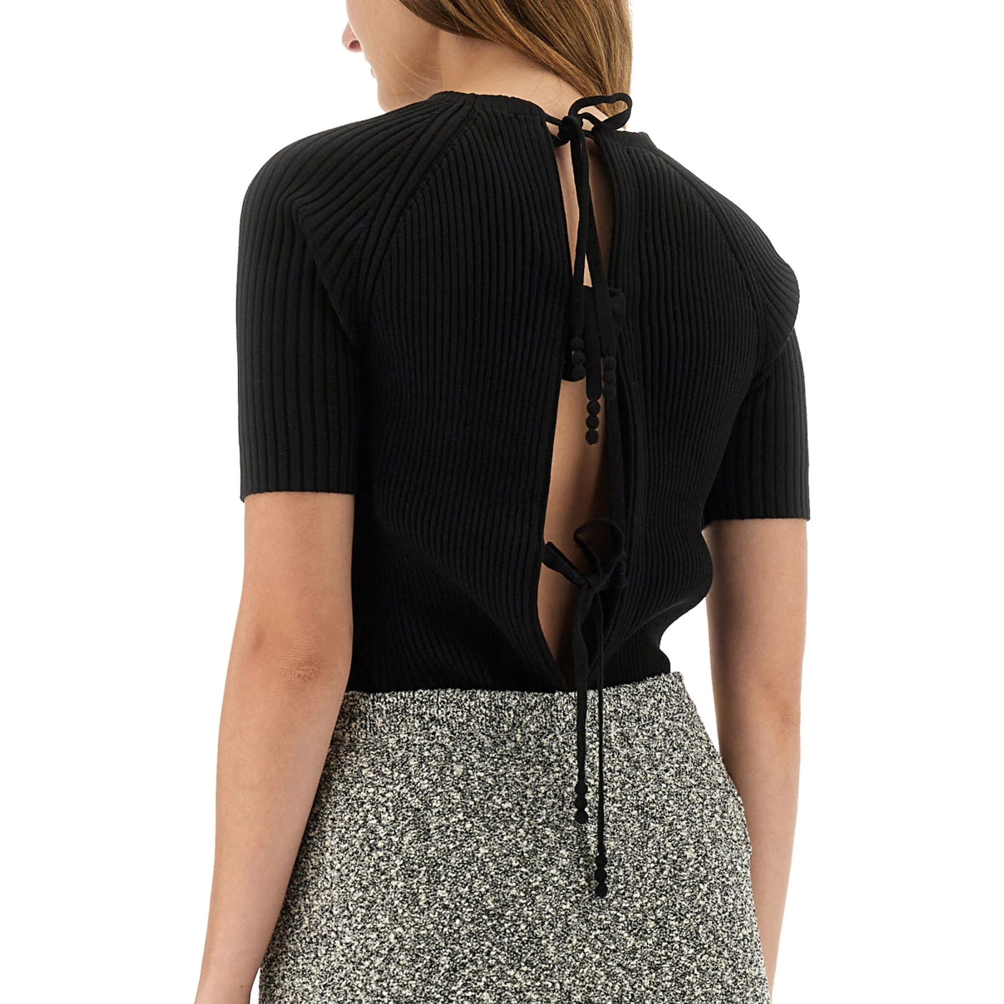 RIBBED COTTON PULLOVER