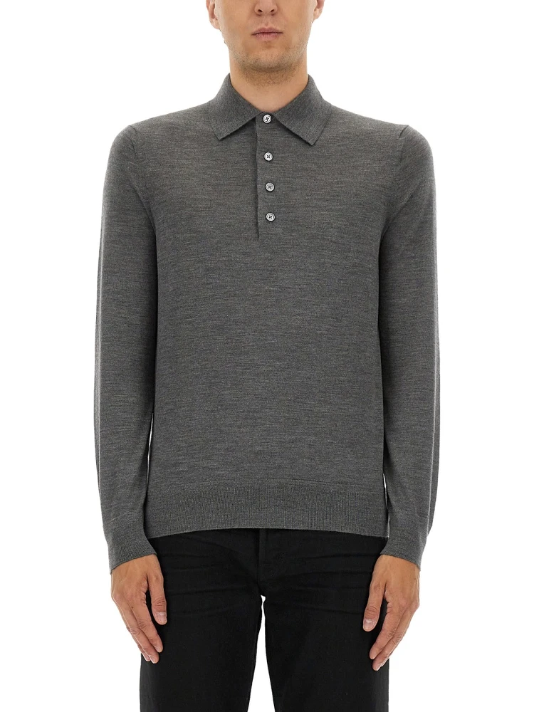 FINE MERINO VIRGIN WOOL POLO SHIRT