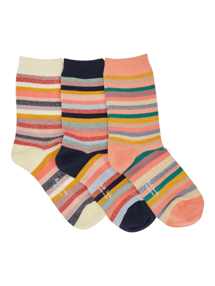 3-PACK SOCKS "SIGNATURE STRIPE"