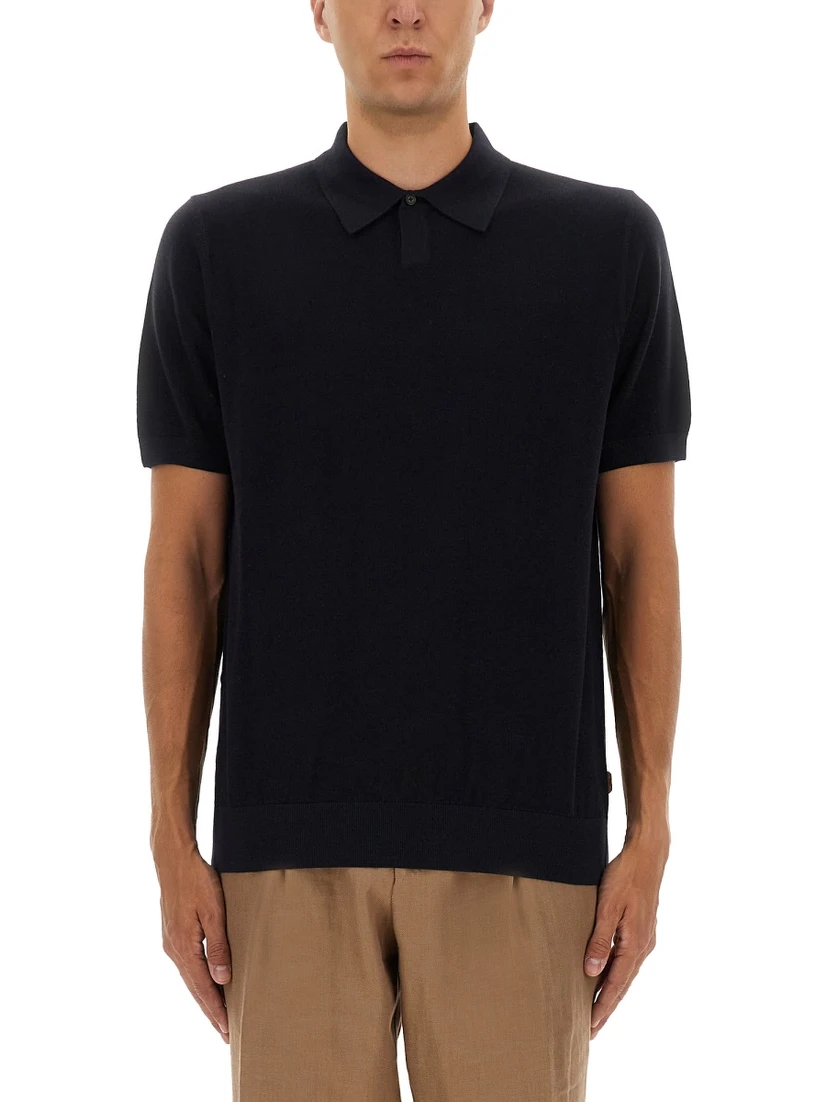 MERINO WOOL POLO SHIRT