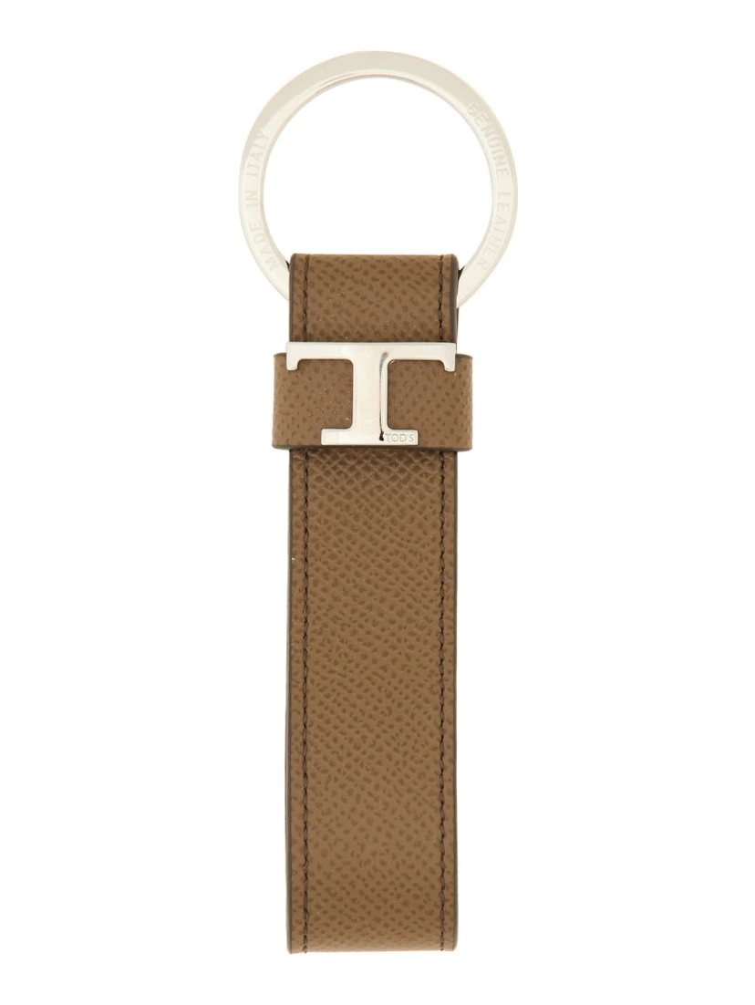 "T TIMELESS" LOGO KEYCHAIN