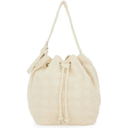 OVERSIZED "T MONOGRAM" BUCKET BAG