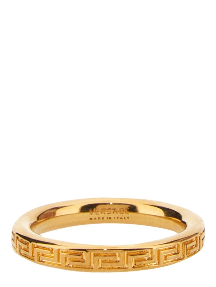 ANELLO CON CHIAVE GRECA INCISA
