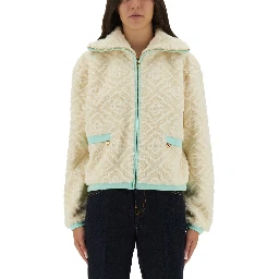 MONOGRAMMED FLEECE JACKET