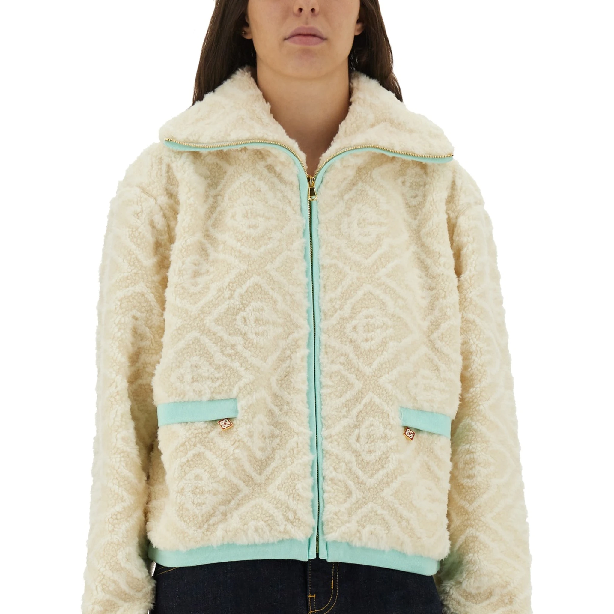 MONOGRAMMED FLEECE JACKET