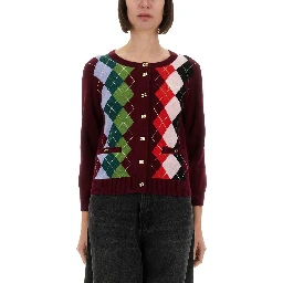 JACQUARD CASHMERE CARDIGAN