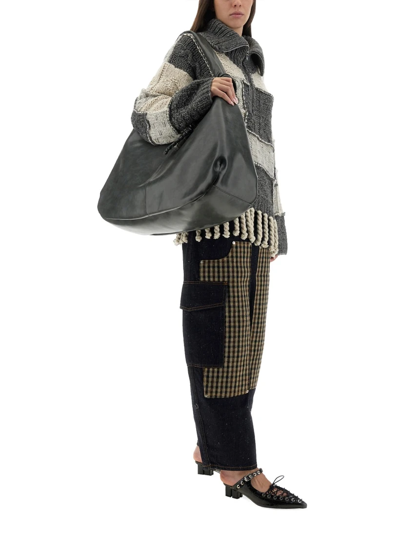 PATCHWORK JERSEY WITH BANGS