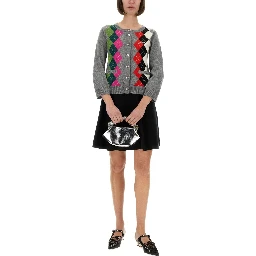 JACQUARD CASHMERE CARDIGAN