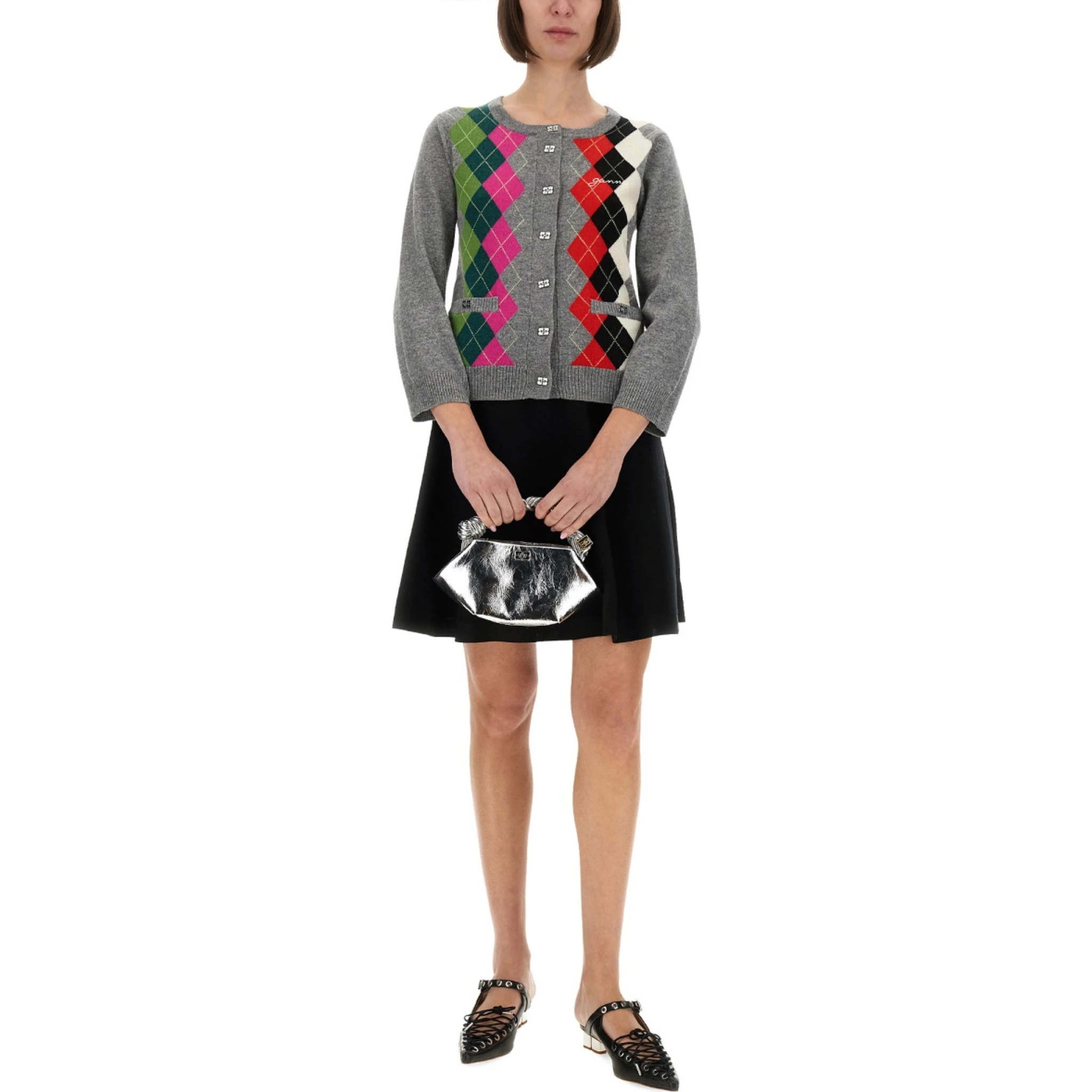 JACQUARD CASHMERE CARDIGAN