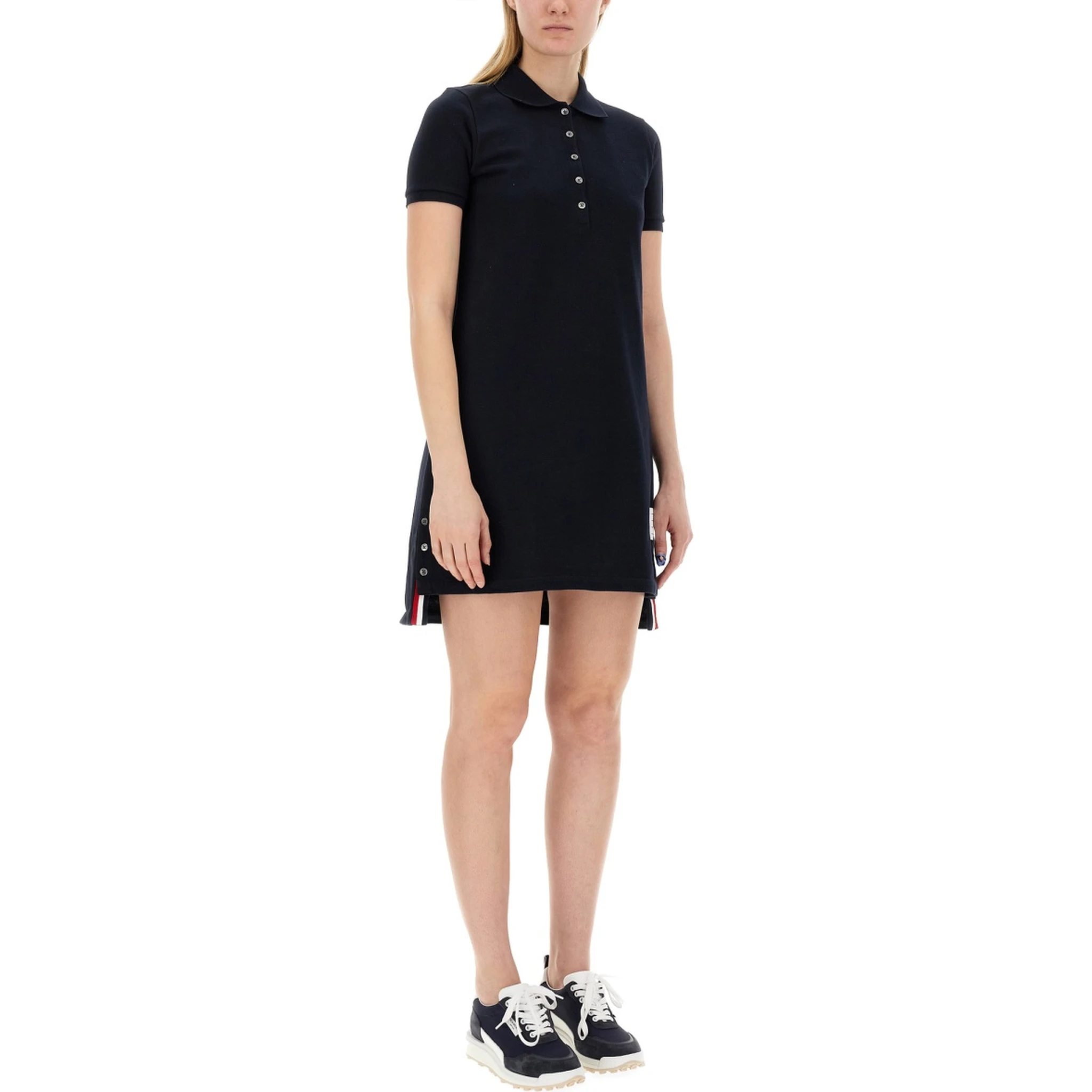 COTTON PIQUE POLO SHIRT DRESS